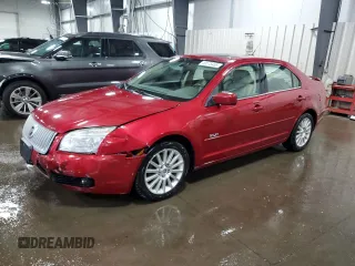 2008 Mercury Milan Premier with VIN 3MEHM08Z18R645955, listed as a Copart auction lot 49175455 with 122,624 mi miles and Salvage Title. Bid and sale history available at carsss.com. Image 1.