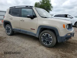 2016 Jeep Renegade Trailhawk with VIN ZACCJBCT7GPC50495, listed as a Copart auction lot 55705395 with 161,439 mi miles and Salvage title. Bid and sale history available at DreamBid. Image 4.