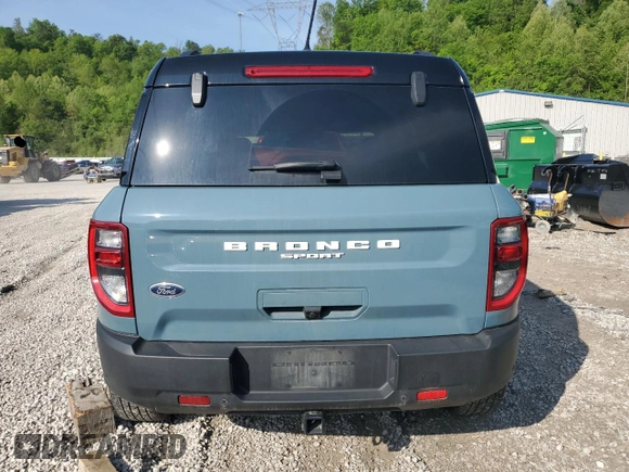 2023 Ford Bronco Sport Outer Banks with VIN 3FMCR9C68PRD15464, listed as a Copart auction lot 55384775 with 29,413 mi miles and Salvage title. Bid and sale history available at DreamBid. Image 6.