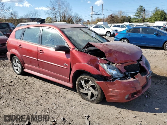 2007 Pontiac Vibe with VIN 5Y2SL65877Z407708, listed as a Copart auction lot 78583274 with 0 mi miles and Salvage Title. Bid and sale history available at carsss.com. Image 4.
