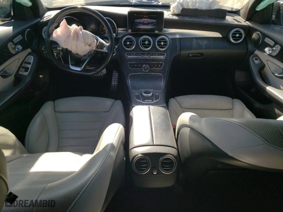 2017 Mercedes-Benz C-Class C 300 with VIN 55SWF4JB0HU197201, listed as a Copart auction lot 79911124 with 85,262 mi miles and Salvage Title. Bid and sale history available at carsss.com. Image 8.