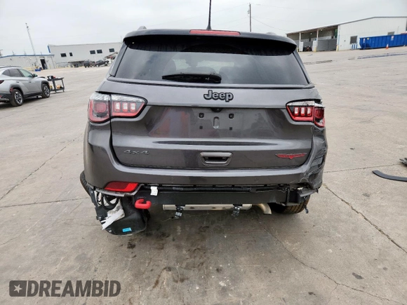 2022 Jeep Compass Trailhawk with VIN 3C4NJDDB8NT159574, listed as a Copart auction lot 58089285 with 24,276 mi miles and Salvage title. Bid and sale history available at DreamBid. Image 6.
