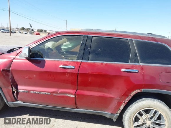 2017 Jeep Grand Cherokee Limited with VIN 1C4RJEBG3HC920436, listed as a IAAI auction lot 41724002 with 77,716 mi miles. Bid and sale history available at carsss.com. Image 14.