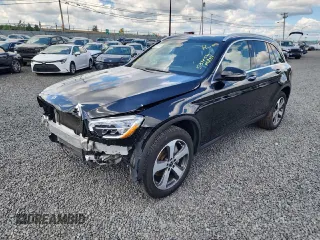 2020 Mercedes-Benz GLC with VIN WDC0G8EB5LF708714, listed as a Copart auction lot 50400575 with 53,456 mi miles and Salvage Title. Bid and sale history available at carsss.com. Image 1.