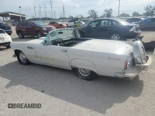 1956 Ford Thunderbird with VIN P6FH263430, listed as a Copart auction lot 75977804 with 52,420 mi miles and Salvage Title. Bid and sale history available at DreamBid. Image 2.