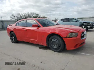 2013 Dodge Charger RT with VIN 2C3CDXDT7DH726779, listed as a Copart auction lot 49653155 with 146,185 mi miles and Salvage Title. Bid and sale history available at carsss.com. Image 4.