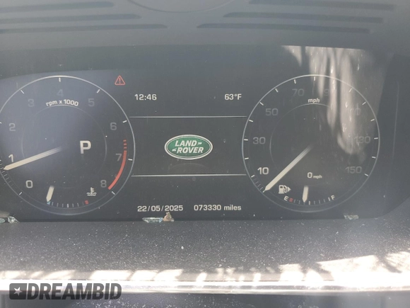 2014 Land Rover Range Rover HSE with VIN SALGS2VF9EA125378, listed as a Copart auction lot 57880525 with 73,330 mi miles and Salvage title. Bid and sale history available at DreamBid. Image 9.