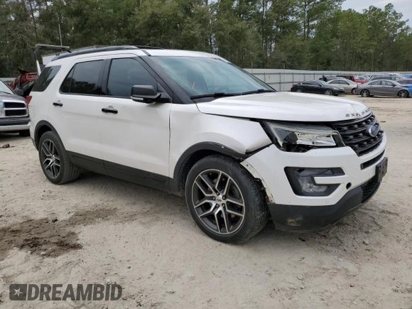 2016 Ford Explorer Sport with VIN 1FM5K8GT9GGC30096, listed as a Copart auction lot 41637985 with 148,218 mi miles and Salvage Title. Bid and sale history available at carsss.com. Image 4.