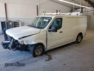 2021 Nissan NV Cargo S z VIN 1N6BF0KM2MN806323, wystawiony jako Copart lot #42463595 z przebiegiem Nie podano mil oraz Szkoda całkowita • Salvage title. Historia ofert i sprzedaży dostępna na DreamBid. Obrazek 1.