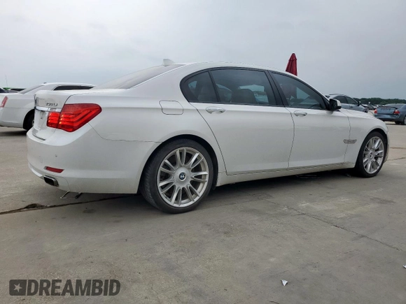 2011 BMW 7 Series 750Li with VIN WBAKB8C58BCY65645, listed as a Copart auction lot 57612775 with 69,670 mi miles and Salvage title. Bid and sale history available at DreamBid. Image 3.