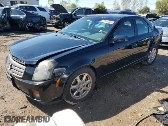 2003 Cadillac CTS with VIN 1G6DM57N630125967, listed as a Copart auction lot 73190504 with 136,655 mi miles and Salvage Title. Bid and sale history available at carsss.com. Image 1.