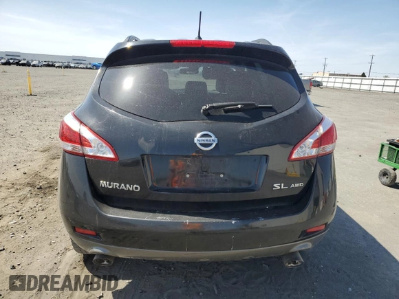 2012 Nissan Murano SV with VIN JN8AZ1MW4CW234808, listed as a Copart auction lot 54537125 with 143,570 mi miles and Salvage Title. Bid and sale history available at carsss.com. Image 6.