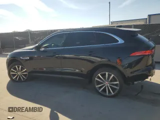 2018 Jaguar F-Pace 25t Prestige with VIN SADCK2FX8JA295985, listed as a Copart auction lot 47165295 with 75,196 mi miles and Salvage Title. Bid and sale history available at DreamBid. Image 2.