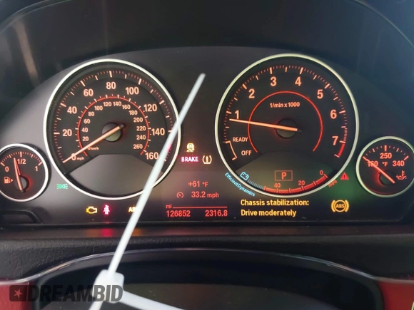 2015 BMW 4 Series 428i with VIN WBA4A5C54FG051307, listed as a IAAI auction lot 41774596 with 126,852 mi miles and . Bid and sale history available at carsss.com. Image 7.