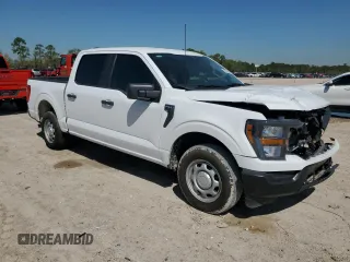 2023 Ford F-150 XL with VIN 1FTEW1C5XPKF56011, listed as a Copart auction lot 50724605 with 25,420 mi miles and Salvage title. Bid and sale history available at DreamBid. Image 4.