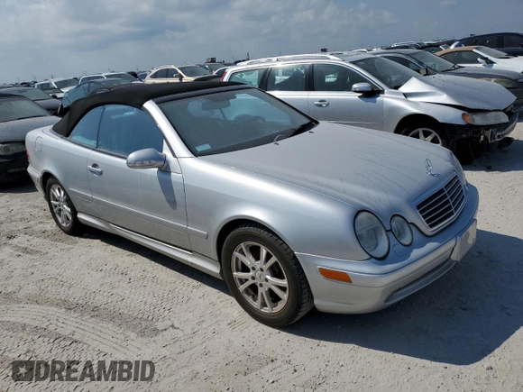 2002 Mercedes-Benz CLK 320/430 with VIN WDBLK70G22T095514, listed as a Copart auction lot 75862504 with Not Provided miles and Salvage Title. Bid and sale history available at DreamBid. Image 4.