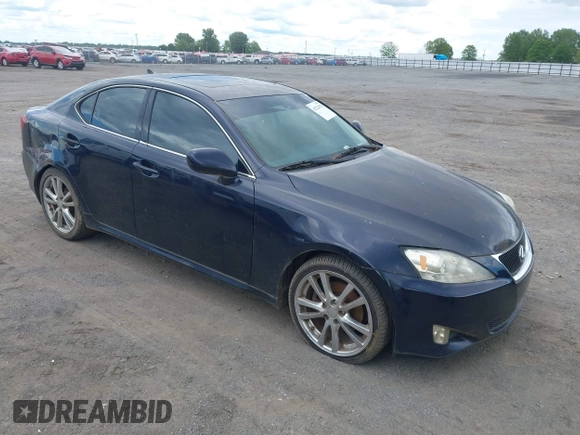 2007 Lexus IS 250 z VIN JTHBK262775030745, wystawiony jako IAAI lot #42224823 z przebiegiem 185 295 mil mil oraz . Historia ofert i sprzedaży dostępna na DreamBid. Obrazek 1.