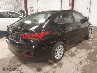 2022 Hyundai Accent SE with VIN 3KPC24A65NE166577, listed as a IAAI auction lot 41708850 with 17,566 mi miles. Bid and sale history available at carsss.com. Image 4.
