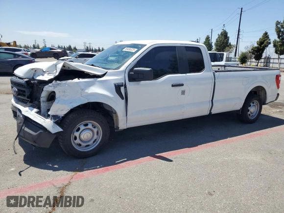 2023 Ford F-150 XL with VIN 1FTEX1CP5PKG20325, listed as a Copart auction lot 58496325 with 31,182 mi miles and Salvage title. Bid and sale history available at DreamBid. Image 1.