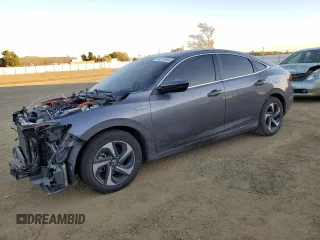 2021 Honda Insight EX with VIN 19XZE4F56ME010984, listed as a Copart auction lot 80287504 with 59,166 mi miles and Salvage Title. Bid and sale history available at carsss.com. Image 1.
