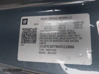 2019 Chevrolet Camaro 1SS with VIN 1G1FE1R79K0112888, listed as a IAAI auction lot 41028075 with 1 mi miles. Bid and sale history available at carsss.com. Image 9.