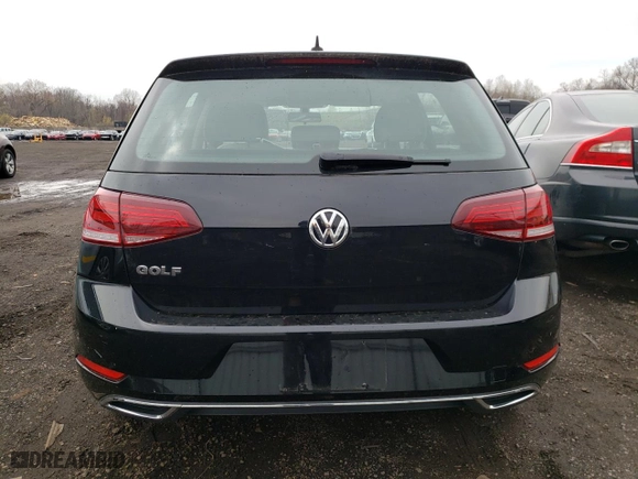 2019 Volkswagen Golf S with VIN 3VWW57AU7KM022452, listed as a Copart auction lot 53365155 with 19,972 mi miles and Salvage Title. Bid and sale history available at carsss.com. Image 6.
