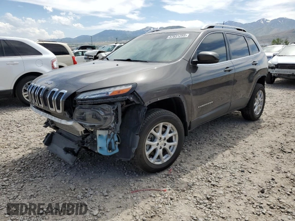 2018 Jeep Cherokee Latitude Plus with VIN 1C4PJMLX0JD562180, listed as a Copart auction lot 57631285 with 105,923 mi miles and Salvage title. Bid and sale history available at DreamBid. Image 1.