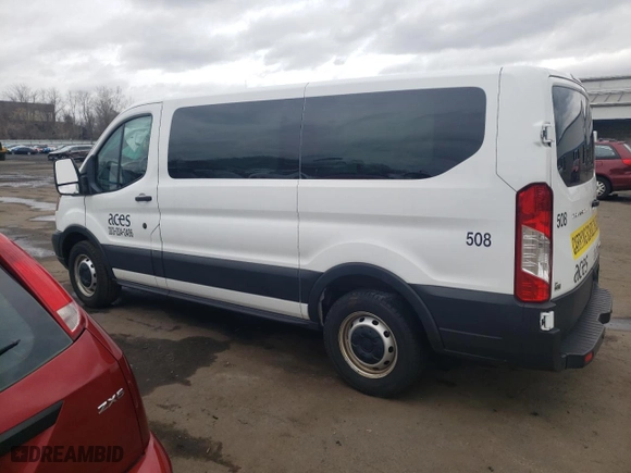 2019 Ford Transit Wagon XL with VIN 1FMZK1YM6KKB66850, listed as a Copart auction lot 52413995 with 0 mi miles and Salvage Title. Bid and sale history available at carsss.com. Image 2.