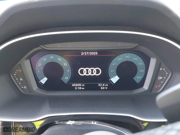 2023 Audi Q3 S line Premium with VIN WA1DECF30P1111460, listed as a IAAI auction lot 41676015 with 45,609 mi miles. Bid and sale history available at carsss.com. Image 7.