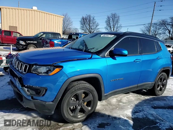 2018 Jeep Compass Altitude with VIN 3C4NJDBB9JT470749, listed as a Copart auction lot 88246215 with 172,707 mi miles and Salvage Title. Bid and sale history available at carsss.com. Image 11.