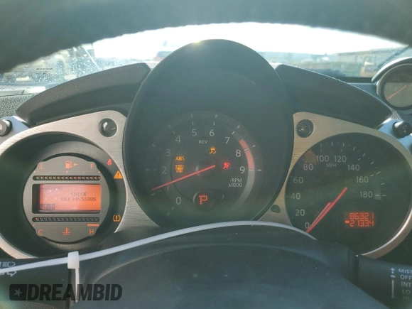 2015 Nissan 370Z Sport with VIN JN1AZ4EH4FM442705, listed as a Copart auction lot 88306335 with 86,321 mi miles and Salvage Title. Bid and sale history available at carsss.com. Image 9.