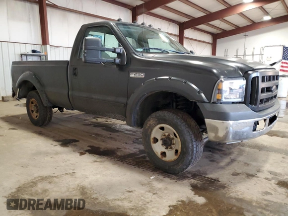 2007 Ford F-250 XL with VIN 1FTNF21587EA67193, listed as a Copart auction lot 86697654 with 196,359 mi miles and Salvage Title. Bid and sale history available at DreamBid. Image 4.