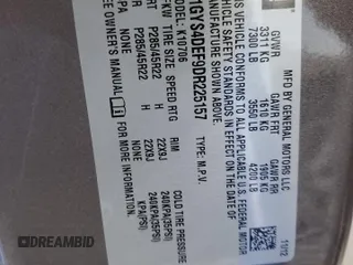 2013 Cadillac Escalade Platinum Edition with VIN 1GYS4DEF9DR225157, listed as a Copart auction lot 84079414 with 141,247 mi miles and Salvage Title. Bid and sale history available at carsss.com. Image 12.