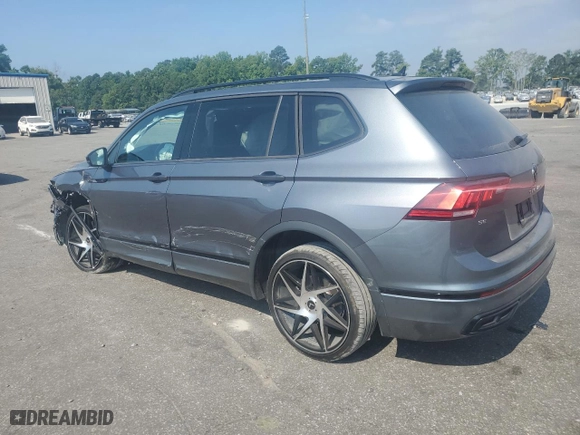 2023 Volkswagen Tiguan SE R-Line Black with VIN 3VV8B7AX5PM014471, listed as a Copart auction lot 62443634 with 37,707 mi miles and Salvage Title. Bid and sale history available at carsss.com. Image 2.