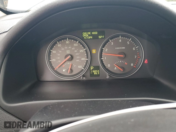 2007 Volvo C70 with VIN YV1MC68247J026004, listed as a Copart auction lot 78903064 with 118,059 mi miles and Salvage Title. Bid and sale history available at carsss.com. Image 9.