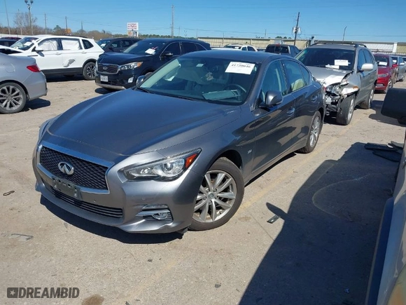 2017 Infiniti Q50 3.0t Premium with VIN JN1EV7ARXHM834958, listed as a IAAI auction lot 41730046 with 50,621 mi miles. Bid and sale history available at carsss.com. Image 2.