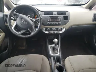 2014 Kia Rio LX with VIN KNADM4A35E6401373, listed as a Copart auction lot 47655755 with 117,500 mi miles and Salvage Title. Bid and sale history available at carsss.com. Image 8.
