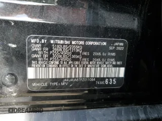 2023 Mitsubishi Outlander SE z VIN JA4J4UA87PZ011064, wystawiony jako Copart lot #56148365 z przebiegiem 28 144 mil mil oraz Szkoda całkowita • Salvage title. Historia ofert i sprzedaży dostępna na DreamBid. Obrazek 14.