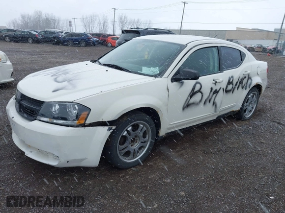 2008 Dodge Avenger SXT with VIN 1B3LC56K48N171974, listed as a IAAI auction lot 41892924 with 154,302 mi miles and . Bid and sale history available at DreamBid. Image 2.