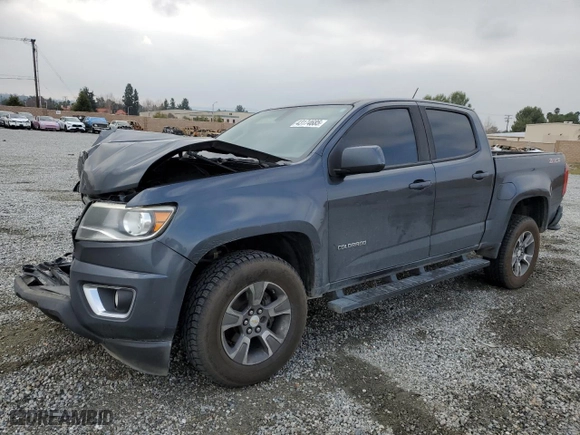 2017 Chevrolet Colorado 2WD Z71 with VIN 1GCGSDEN8H1215457, listed as a Copart auction lot 43174685 with 98,997 mi miles and Salvage Title. Bid and sale history available at carsss.com. Image 1.