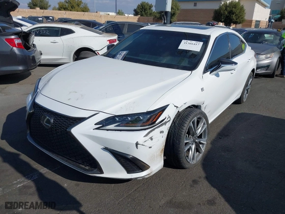 2021 Lexus ES with VIN 58AGZ1B1XMU098201, listed as a IAAI auction lot 41366417 with 66,631 mi miles. Bid and sale history available at carsss.com. Image 22.