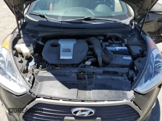 2016 Hyundai Veloster Turbo with VIN KMHTC6AE8GU281075, listed as a Copart auction lot 61605505 with 125,904 mi miles and Salvage title. Bid and sale history available at DreamBid. Image 11.