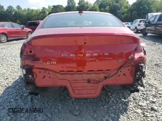 2022 Genesis G70 3.3T with VIN KMTG54TE0NU103418, listed as a Copart auction lot 61024094 with 7,750 mi miles and Salvage Title. Bid and sale history available at carsss.com. Image 6.