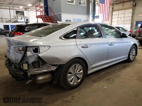 2019 Hyundai Sonata Hybrid SE with VIN KMHE24L32KA090936, listed as a Copart auction lot 49144353 with 80,044 mi miles. Bid and sale history available at carsss.com. Image 3.