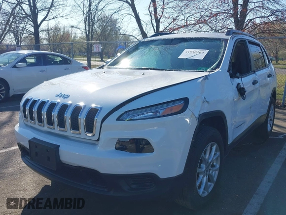 2016 Jeep Cherokee Sport with VIN 1C4PJMASXGW359186, listed as a IAAI auction lot 41930264 with 32,581 mi miles. Bid and sale history available at carsss.com. Image 17.
