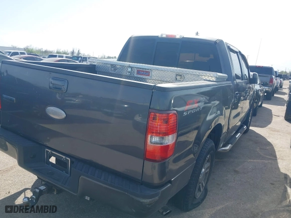 2007 Ford F-150 XLT with VIN 1FTPW12V57KC78483, listed as a IAAI auction lot 41793892 with 147,624 mi miles. Bid and sale history available at carsss.com. Image 4.