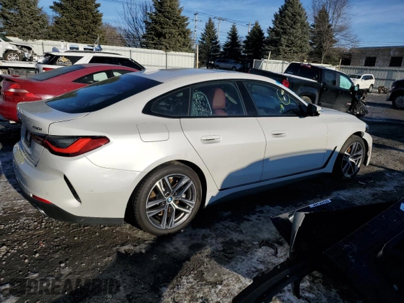 2023 BMW 4 Series 430i xDrive with VIN WBA73AV09PFP14511, listed as a Copart auction lot 89135135 with Not provided miles and Salvage title. Bid and sale history available at DreamBid. Image 3.
