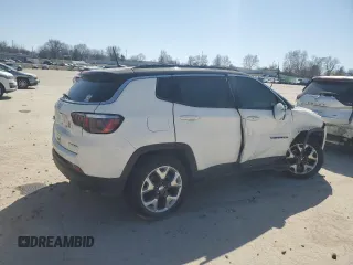 2018 Jeep Compass Limited with VIN 3C4NJDCB4JT245931, listed as a Copart auction lot 48300785 with 0 mi miles and Salvage Title. Bid and sale history available at carsss.com. Image 3.