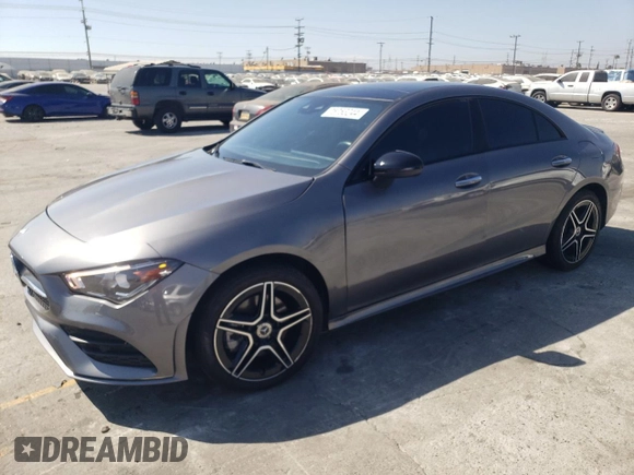 2023 Mercedes-Benz CLA 250 z VIN W1K5J4GB9PN350134, wystawiony jako Copart lot #47951355 z przebiegiem 34 216 mil mil oraz Szkoda całkowita • Salvage title. Historia ofert i sprzedaży dostępna na DreamBid. Obrazek 1.