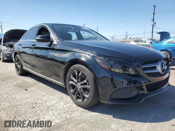 2017 Mercedes-Benz C 300 with VIN 55SWF4JB2HU206691, listed as a Copart auction lot 66406735 with 71,266 mi miles and Clean title. Bid and sale history available at DreamBid. Image 4.